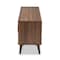 Baxton Studio Quinn White and Walnut Finished 2-Door Wood TV Stand 159-9861 - alternate 6
